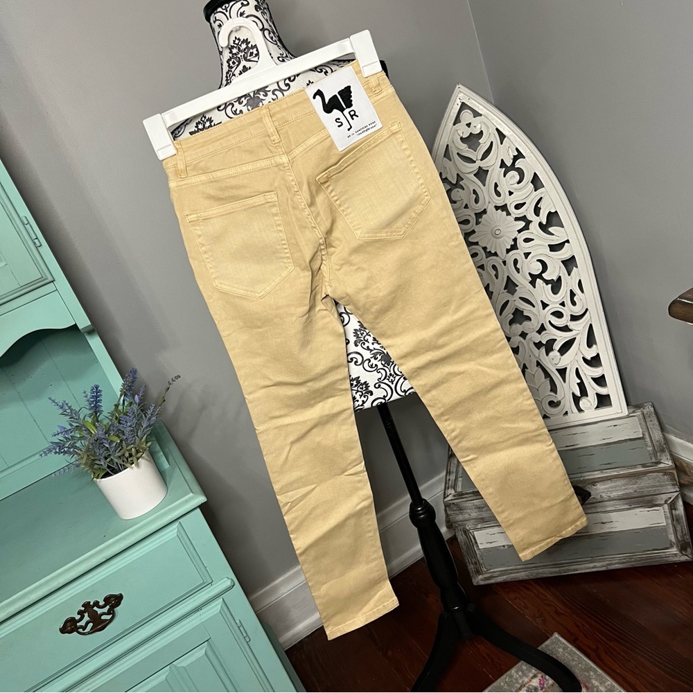 Free People x Sandrine Rose Medium Skinny Jean Size 26 NWT Sunflower - Picture 6 of 12
